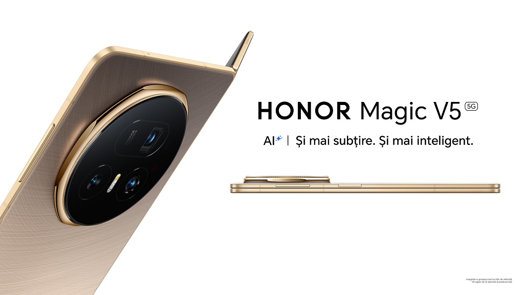 HONOR Magic V5: Cel mai subțire smartphone pliabil, fără compromisuri a ajuns în România