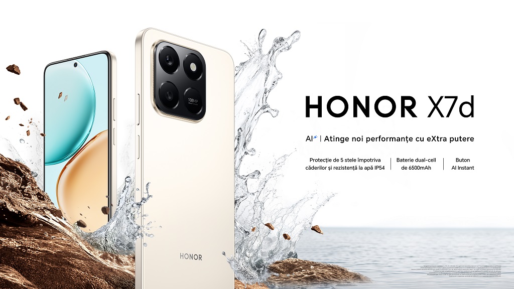 Primul smartphone din clasa sa cu buton AI dedicat: HONOR X7d