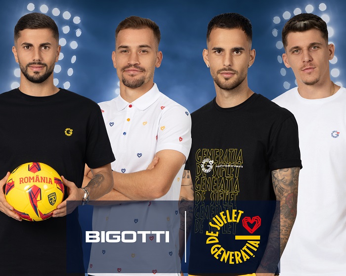Bigotti celebrează Generația de Suflet printr-o colecție specială dedicată Echipei Naționale de Fotbal a României