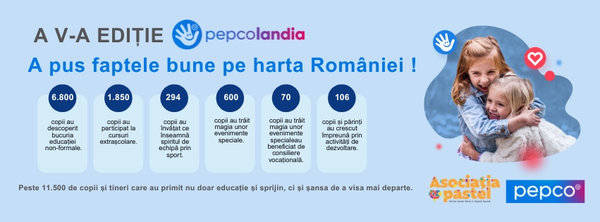 Peste 11.500 de copii și tineri au beneficiat de activități educaționale și non-formale prin programul Pepcolandia 2025