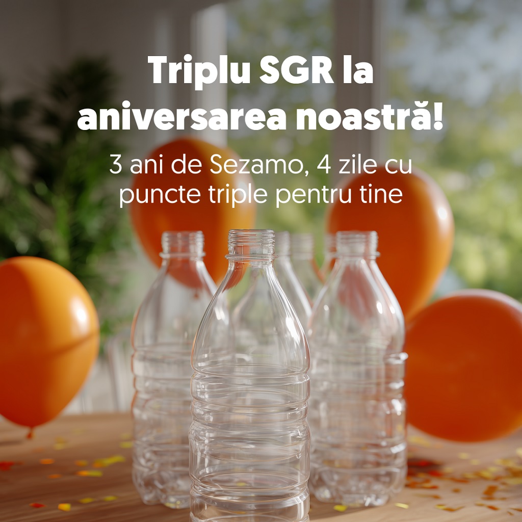 Sezamo aniversează 3 ani și sărbătorește cu triplu SGR și reduceri de până la 70%